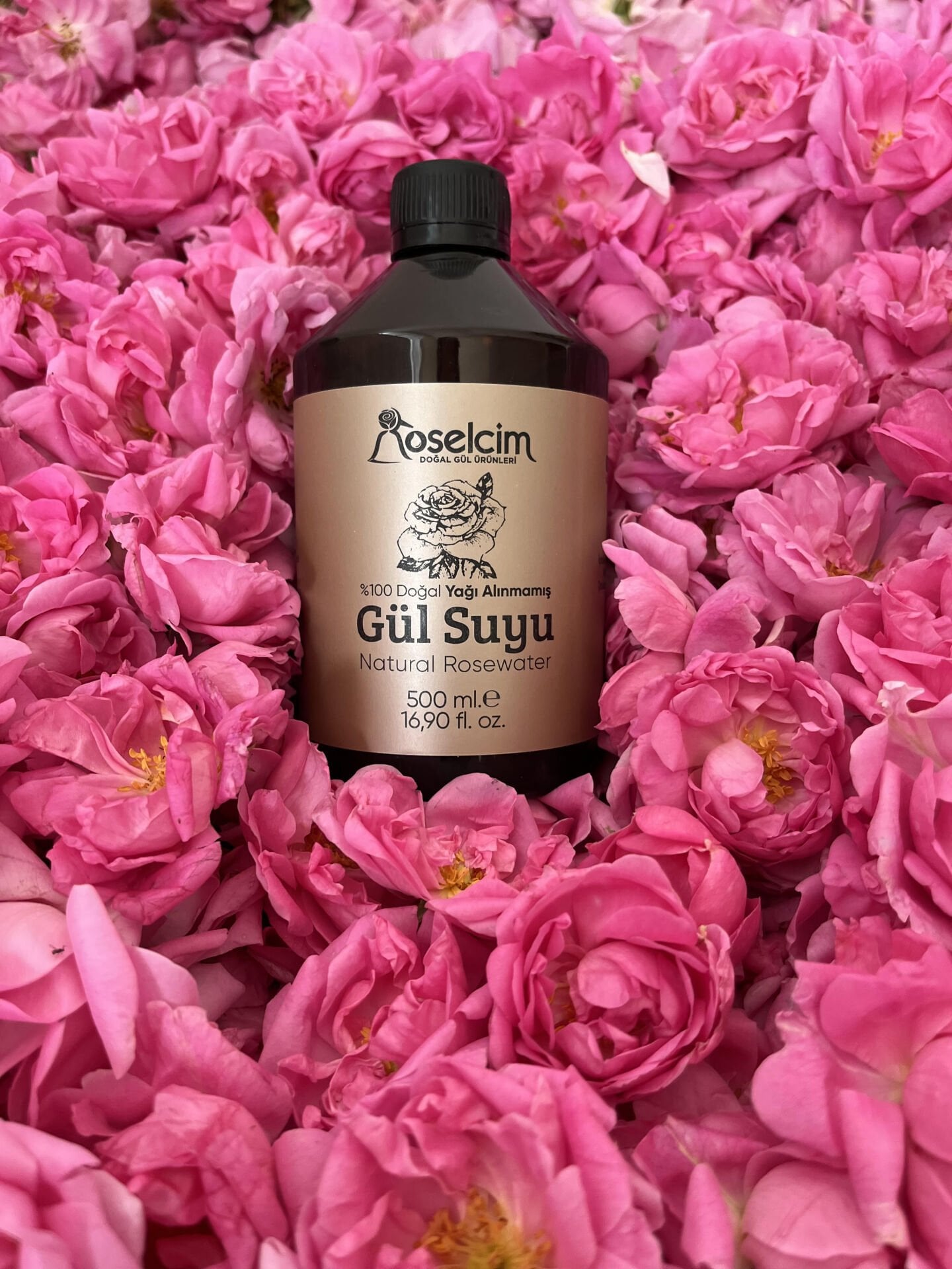 500 ml Yağı Alınmamış Doğal Gül Suyu -Plastik Şişe (Gül Mayası)