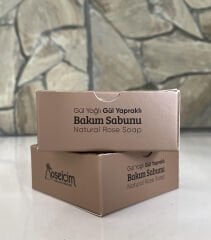 Gül Yağlı ve Gül Yapraklı Bakım Sabunu (100 gr)