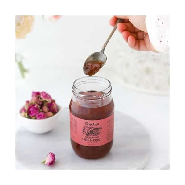 Doğal Gül Reçeli 400 gr (ev yapımı)