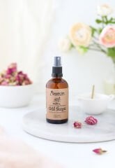 100 ml Yağı Alınmamış Doğal Gül Suyu -Cam Sprey Şişe (Gül Mayası)