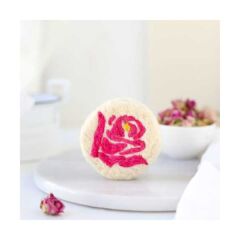 Yün Keçe İşlemeli Gül Yağlı Sabun(100 gr)