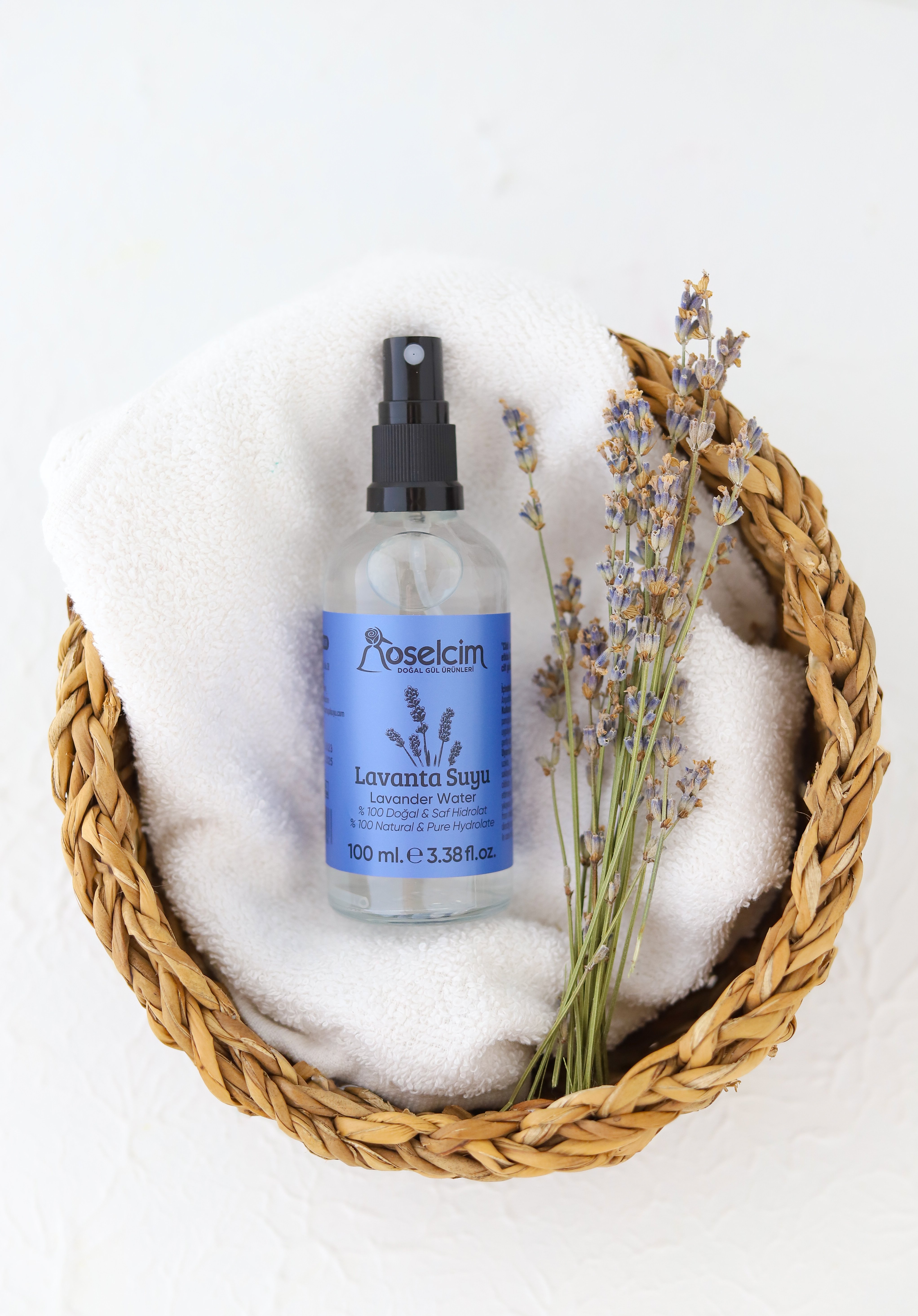 Doğal Lavanta Suyu 100 ml Cam Sprey Şişe