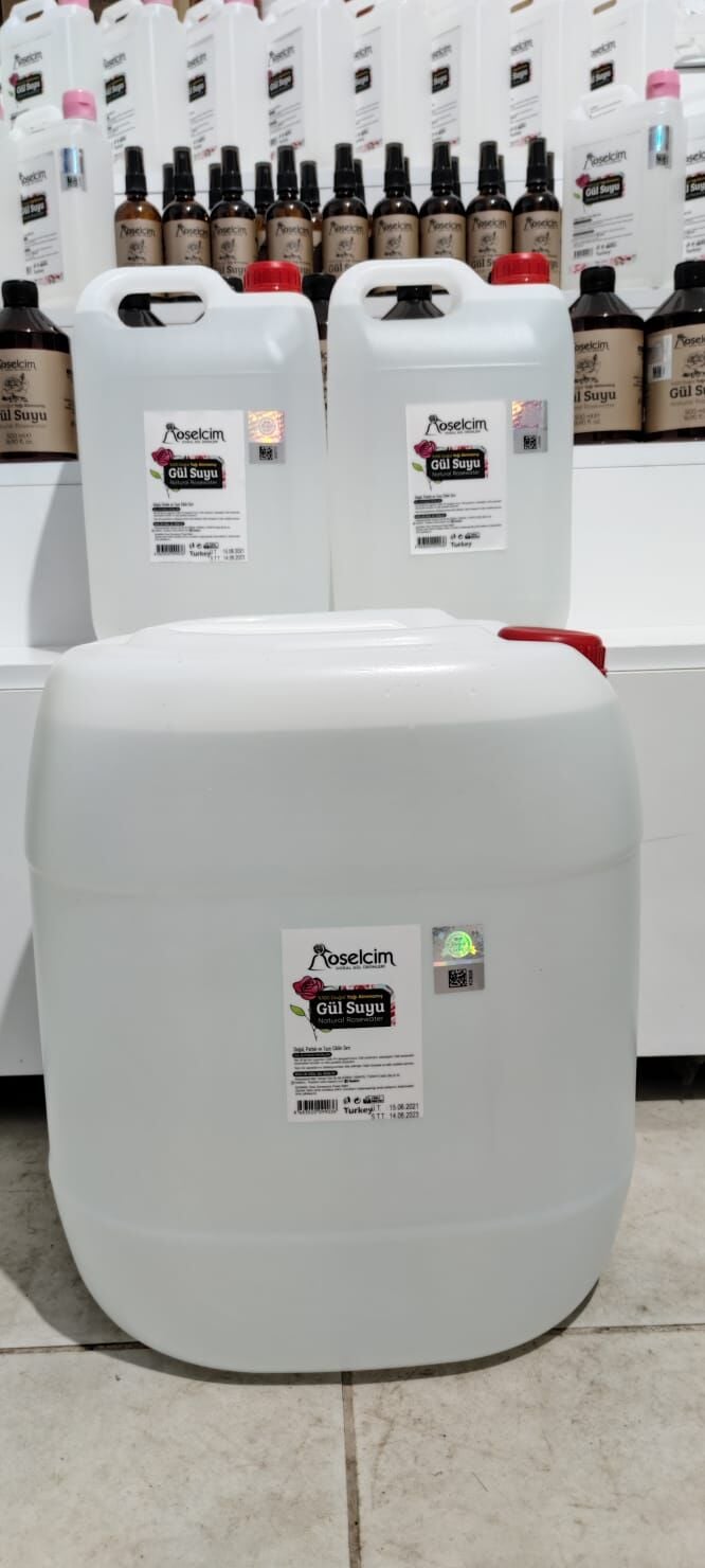 Yağı Alınmamış Doğal Gül Suyu  (Gül Mayası) 5 litre