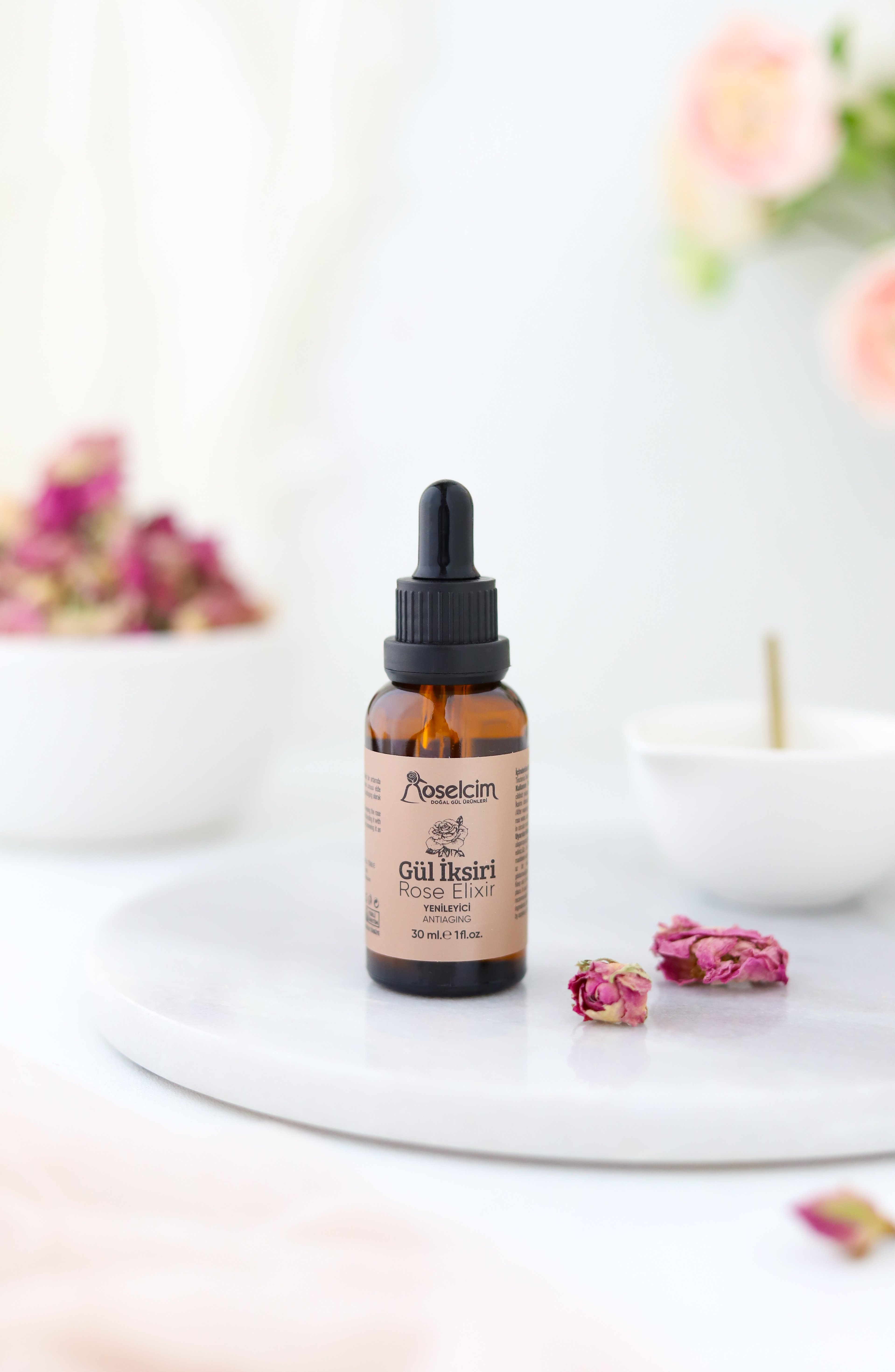 30 Ml Gül İksiri  (Tıbbi Gül Yağı/Gül Maserasyon Yağı)