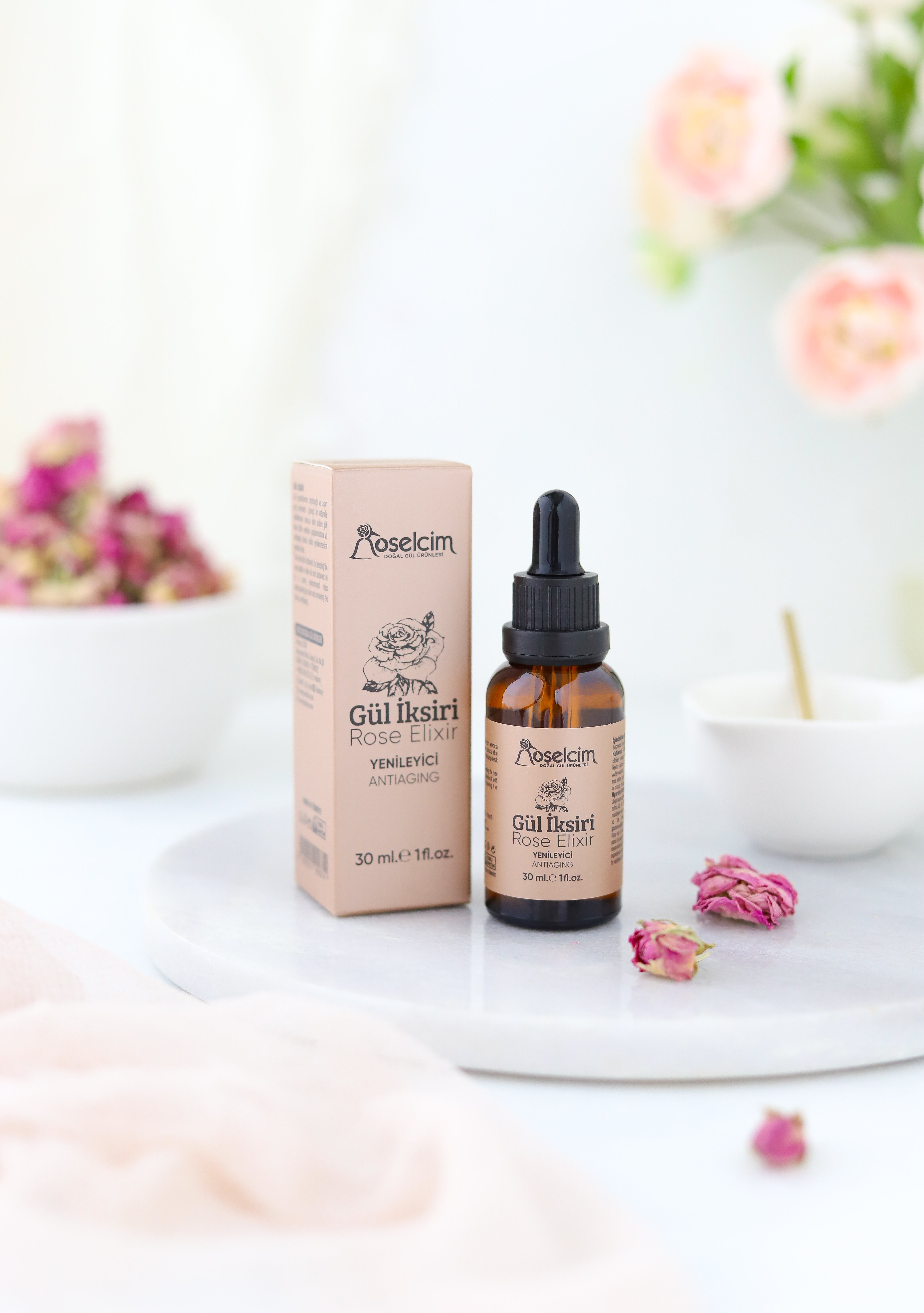 30 Ml Gül İksiri  (Tıbbi Gül Yağı/Gül Maserasyon Yağı)