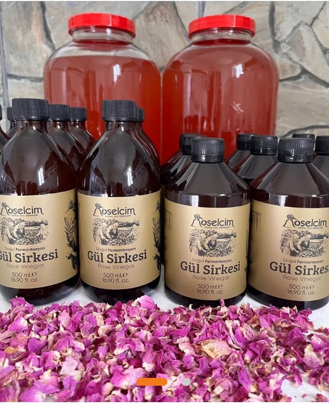 Gül Sirkesi ( 500 Ml Cam Şişe )