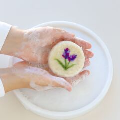 Yün Keçe İşlemeli Bakım Lavanta Sabunu