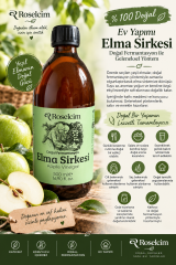 Roselcim Doğal Fermantasyon Elma Sirkesi (cam şişe) – 500 ml